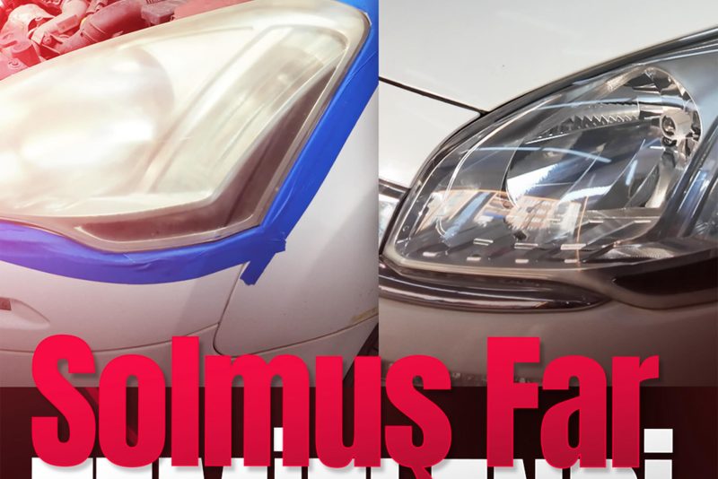 Solmuş farların özenle yenilenmesi. — görsel 1